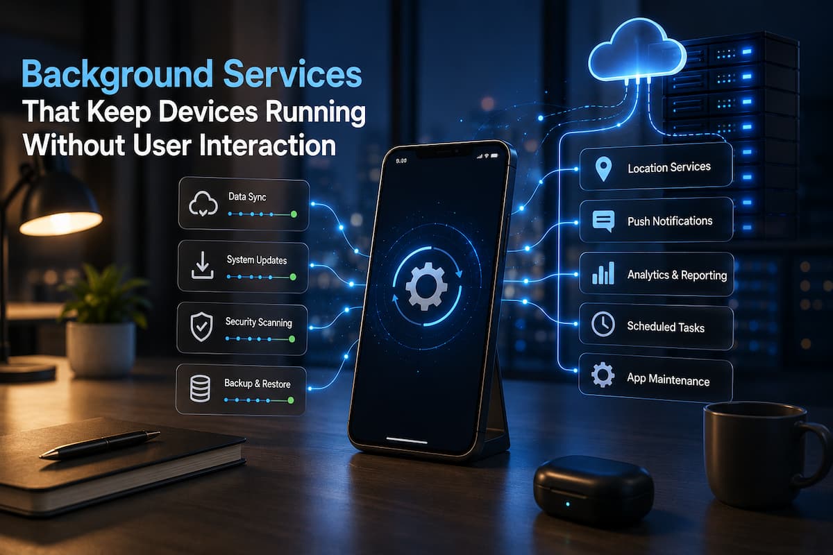 Background Services That Keep Devices Running Without User Interaction