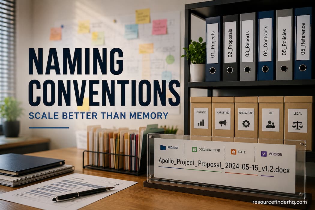 Naming Conventions Scale Better Than Memory